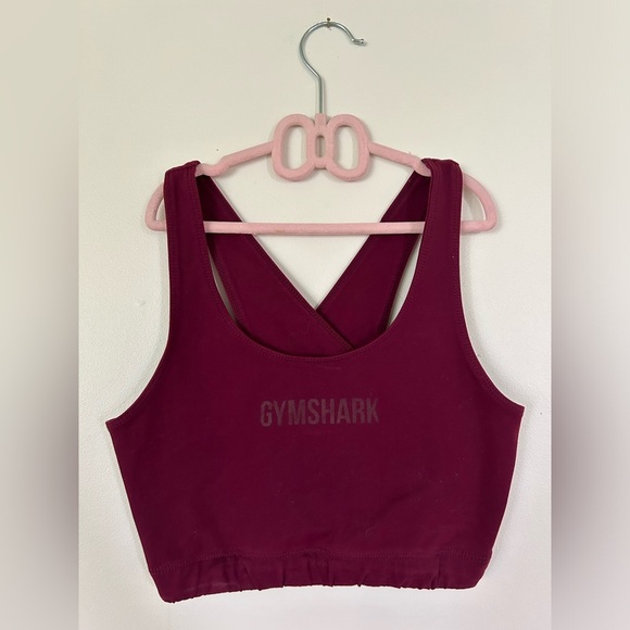 Gymshark Burgundy Sports Bra - Picture 1 of 5
